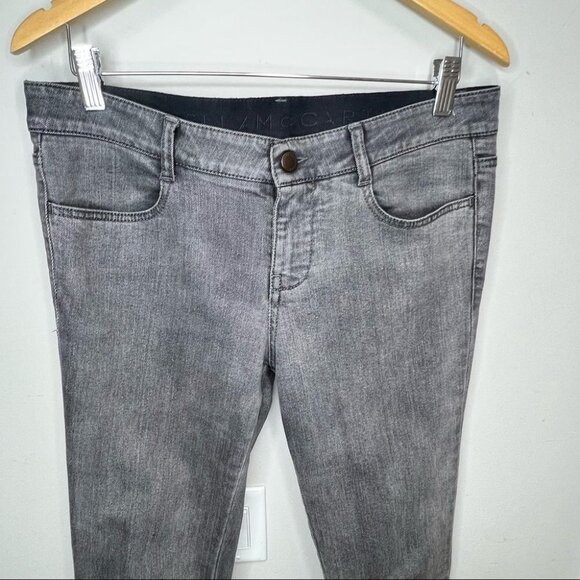 STELLA McCartney Gray Skinny Jeans Ankle Zip  Designer Size 31 - Picture 5 of 14